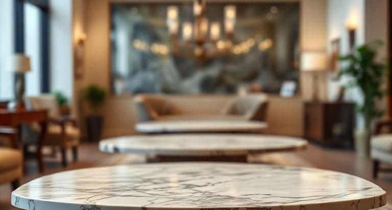 marble top coffee tables