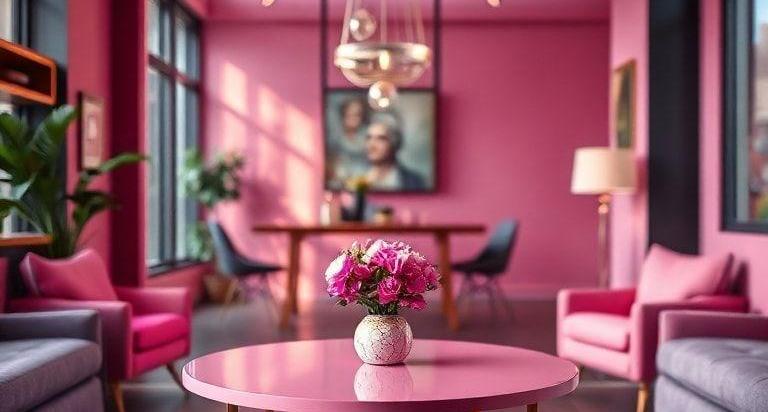 pink coffee tables