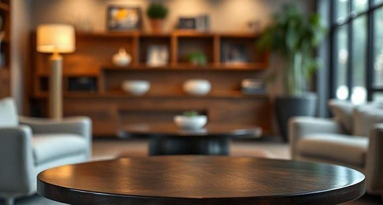 round espresso coffee tables