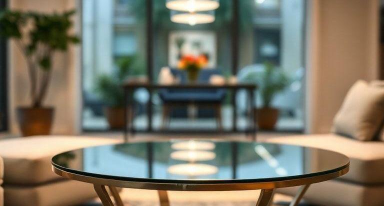 Top 5 Round Glass And Metal Coffee Tables