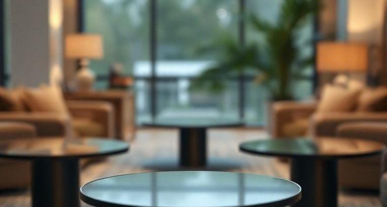 round pedestal coffee tables