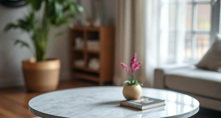 small round coffee tables for small spaces