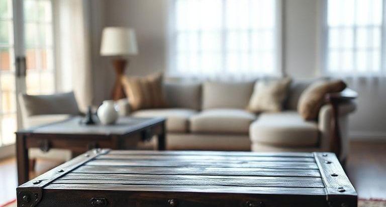 square trunk coffee tables